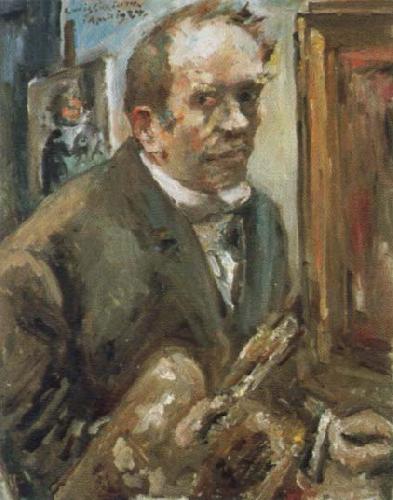 Lovis Corinth self portrait with palette oil painting picture